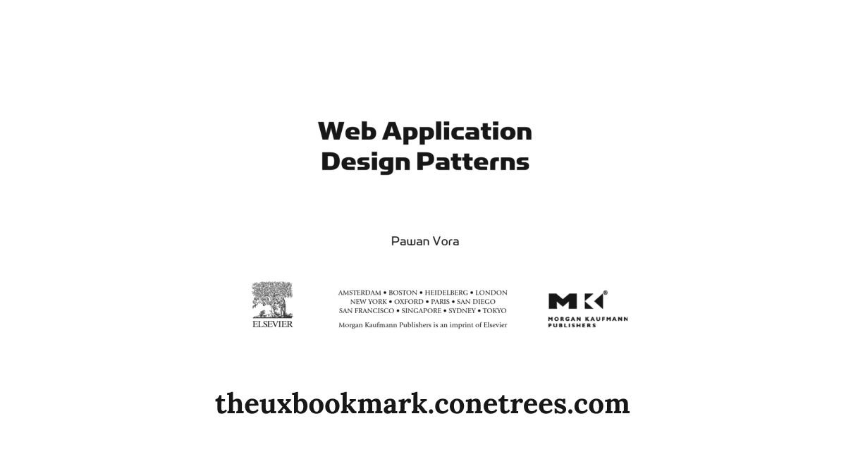 Web Application Design Patterns by Pawan Vora